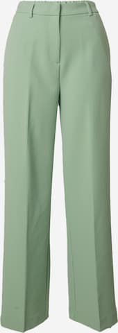 Y.A.S Wide leg Pleated Pants 'LIKKA' in Green: front