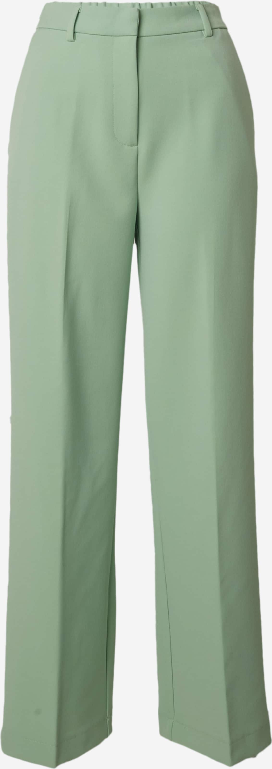 YAS Wide leg Pleated Pants 'LIKKA' in Light Green | ABOUT YOU