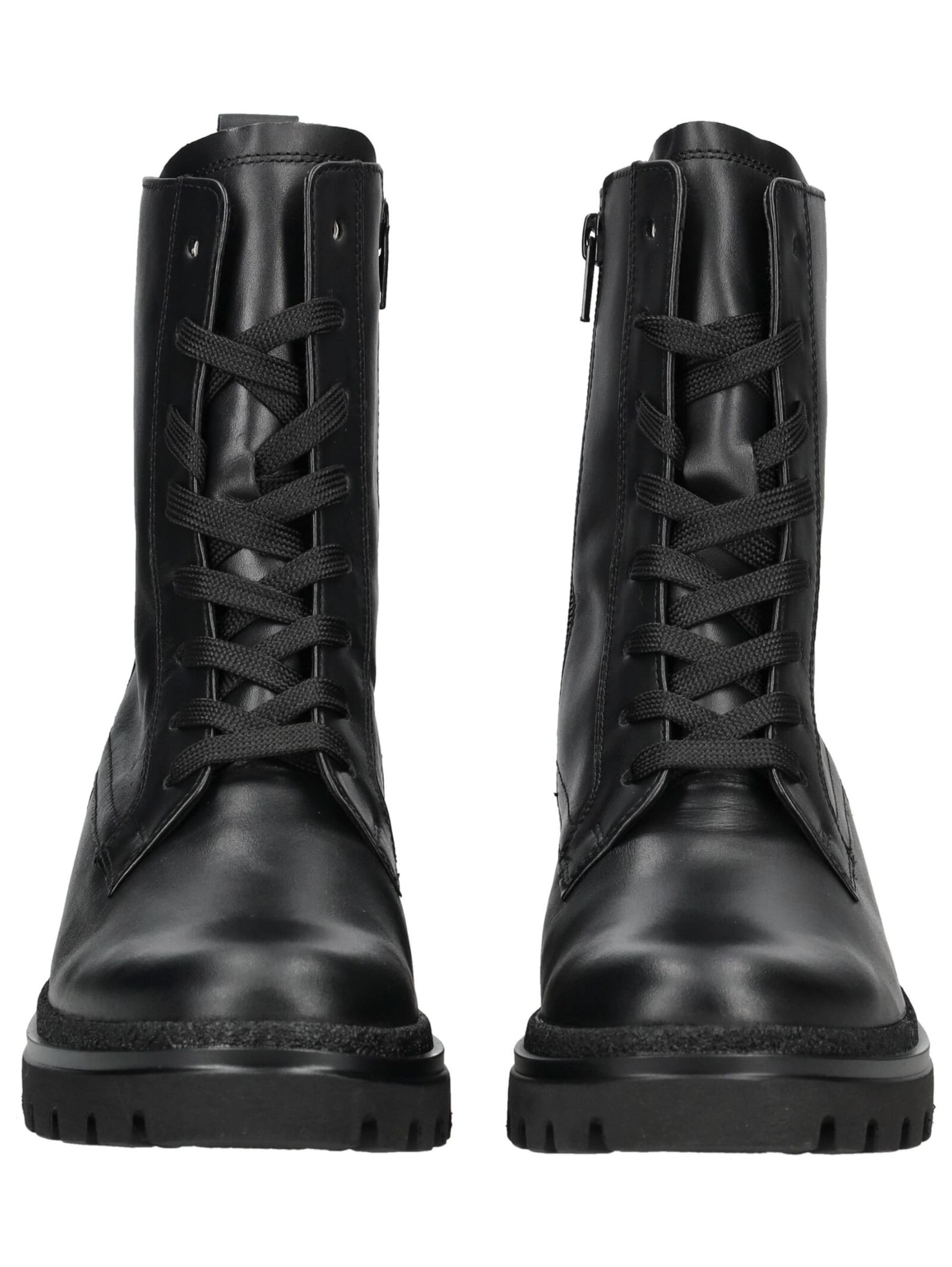 GABOR Schnürstiefelette in Schwarz