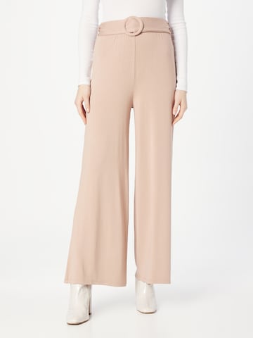 NU-IN Wide leg Broek in Bruin: voorkant