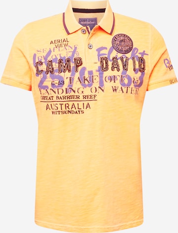 CAMP DAVID Poloshirt in Orange: predná strana