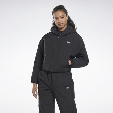 Veste de sport Reebok en noir : devant