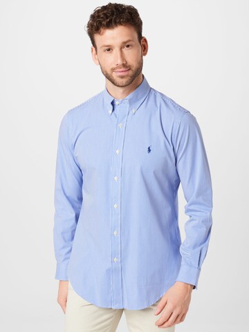 Polo Ralph Lauren Regular fit Overhemd in Blauw: voorkant