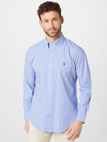 Polo Ralph Lauren Regular fit Overhemd in Blauw: voorkant