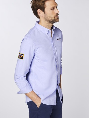 Navigator Regular fit Button Up Shirt in Blue