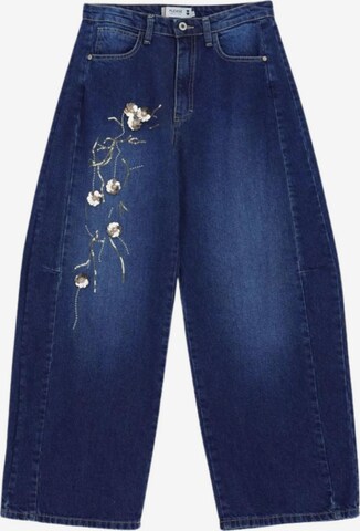 Wide Leg Jean 'Pantalone' PLEASE en bleu : devant