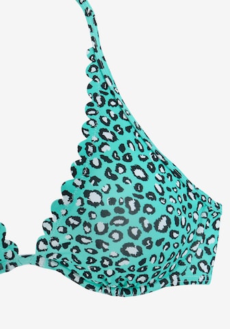 LASCANA Triangel Bikinitop in Blauw