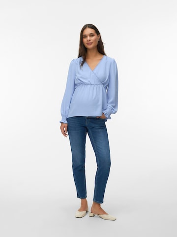 Vero Moda Maternity Blouse 'VMMALVA' in Blauw