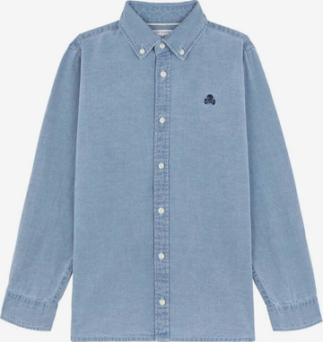 Scalpers Regular fit Button Up Shirt 'Alpha Bd' in Blue: front