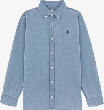 Scalpers Regular fit Button up shirt 'Alpha Bd' in Blue: front