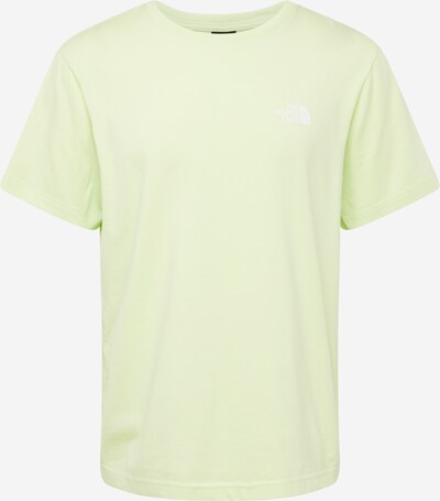 THE NORTH FACE Shirt 'SIMPLE DOME' in Pastel yellow / White, Item view