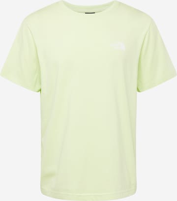 THE NORTH FACE Majica 'SIMPLE DOME' | zelena barva: sprednja stran