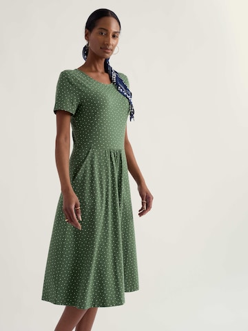Rochie 'April' de la Seasalt Cornwall pe verde: față