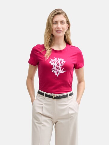 TOM TAILOR Shirt in Rood: voorkant
