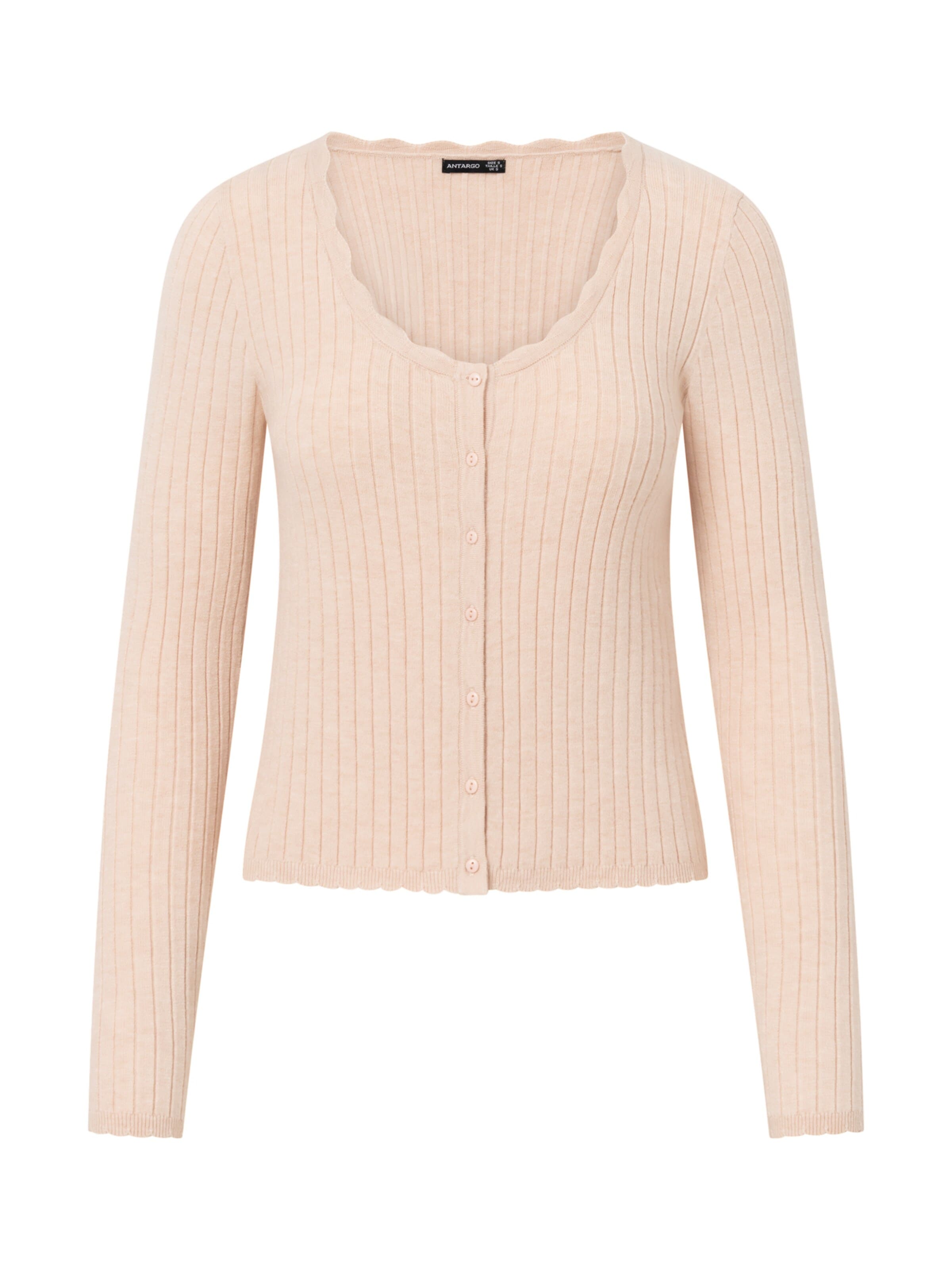 Antargo Strickjacke 'Dove'‌ in Pink: Vorderseite