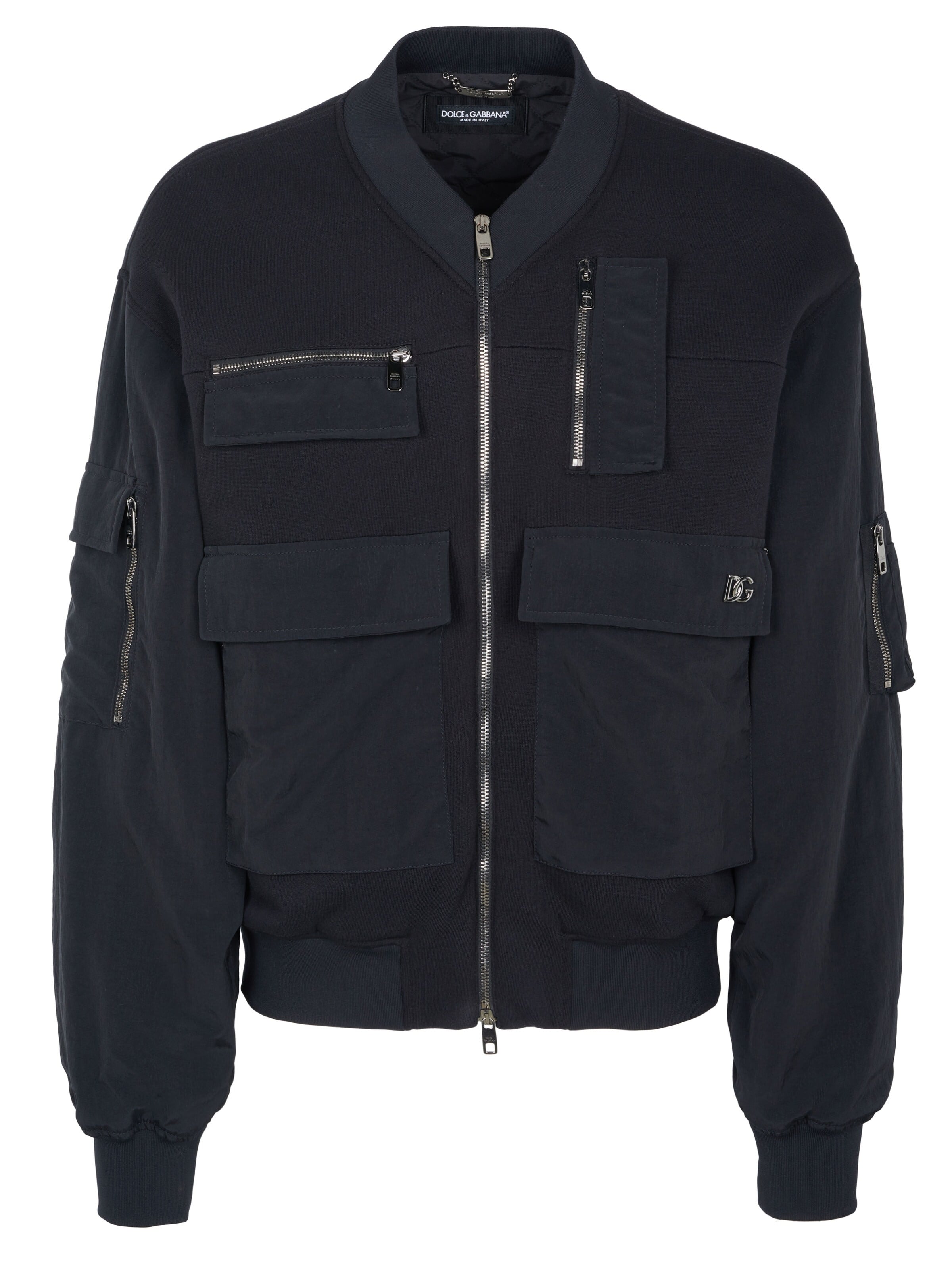 DOLCE & GABBANA Between-season jacket 'Dolce & Gabbana Bomberjacke schwarz' in Black