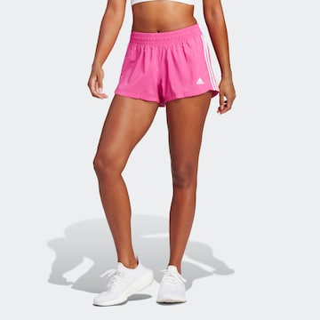 ADIDAS SPORTSWEAR Normalny krój Spodnie sportowe 'Pacer 3-Stripes ' w kolorze różowy