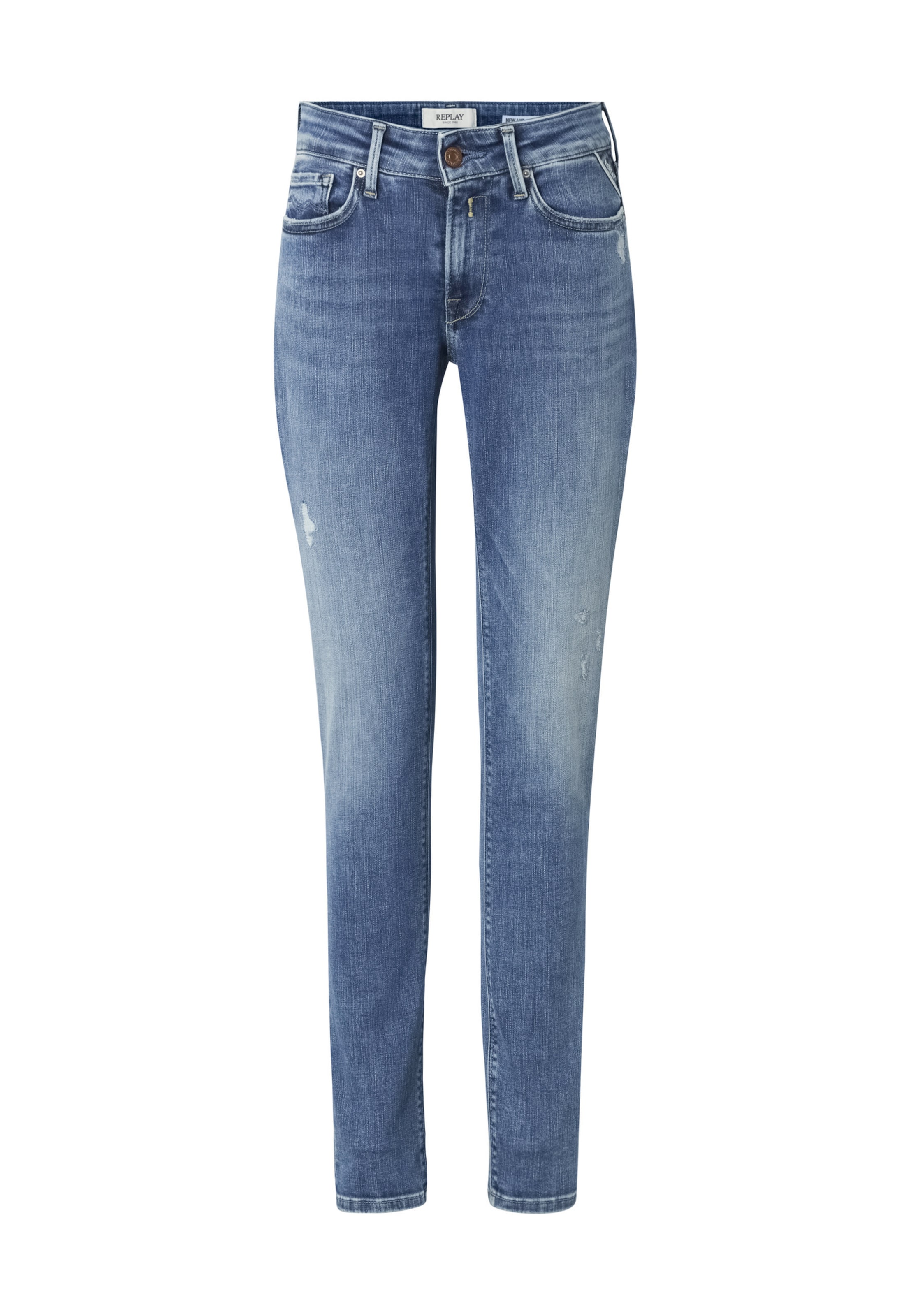 REPLAY Skinny Jeans in Blau: Vorderseite
