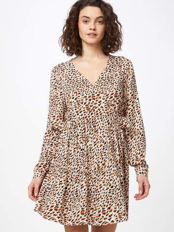 Robe Noisy may en beige : devant