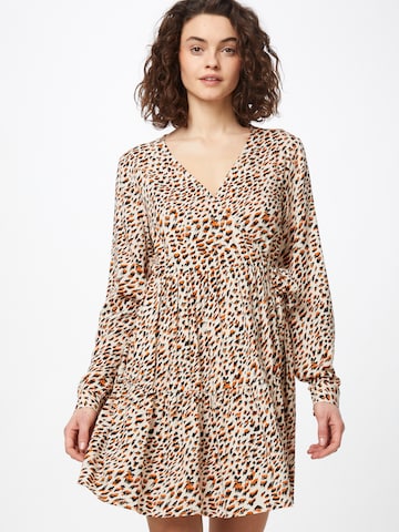 Robe Noisy may en beige : devant