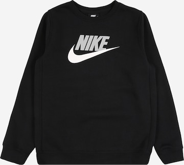 Nike Sportswear Μπλούζα φούτερ σε μαύρο: μπροστά