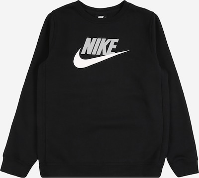 Bluză de molton Nike Sportswear pe negru / alb, Vizualizare produs