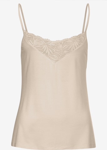 LASCANA Top in Beige: voorkant