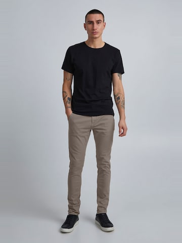 BLEND - Slimfit Calças chino 'Natan' em cinzento
