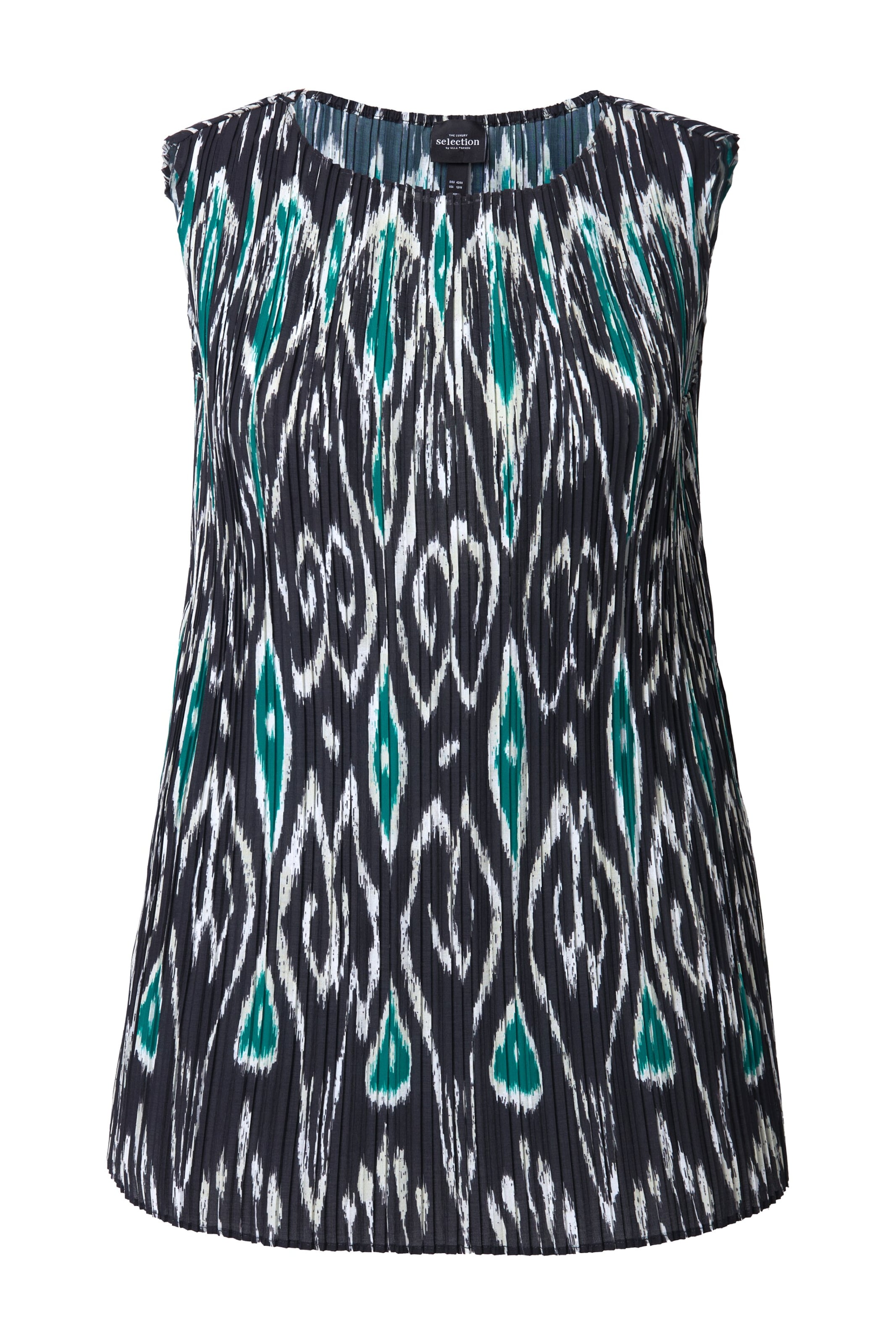 Ulla Popken Top - Čierna: predná strana