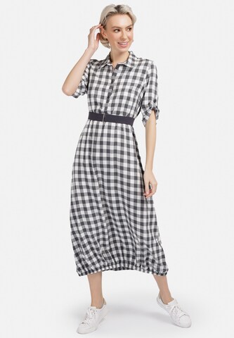 HELMIDGE Shirt Dress in Grey: front