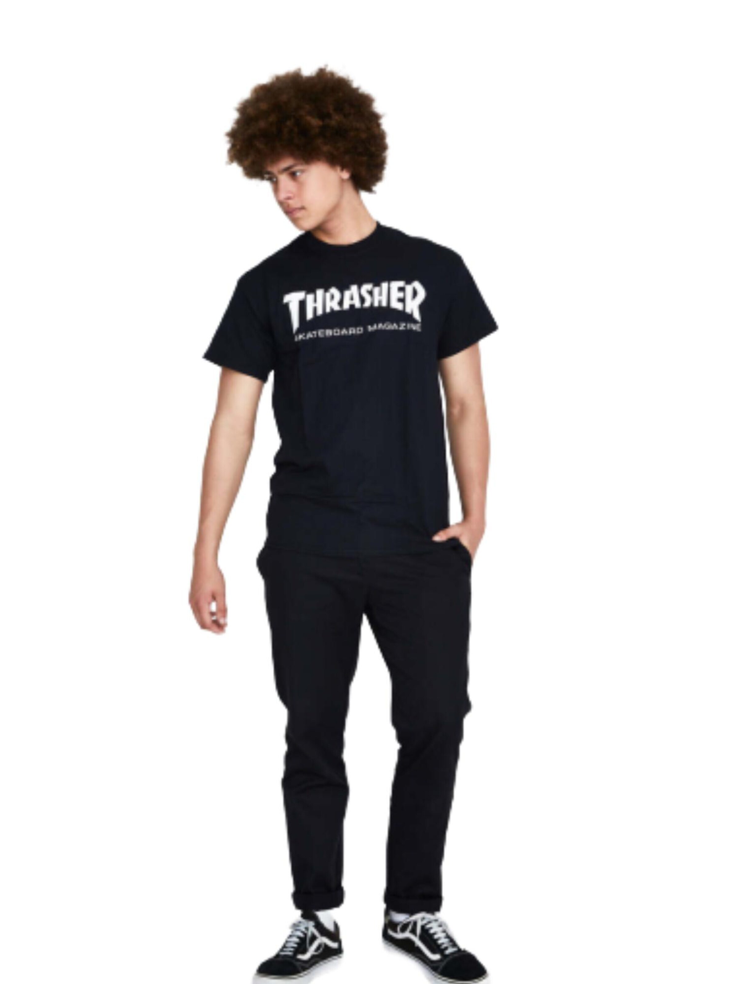 THRASHER T-shirt 'SKATE MAG' i svart