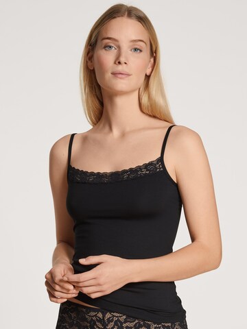 CALIDA Onderhemd 'Natural Comfort Lace' in Zwart
