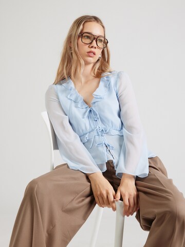 FRENCH CONNECTION Blouse 'EMINA' in Blue: front