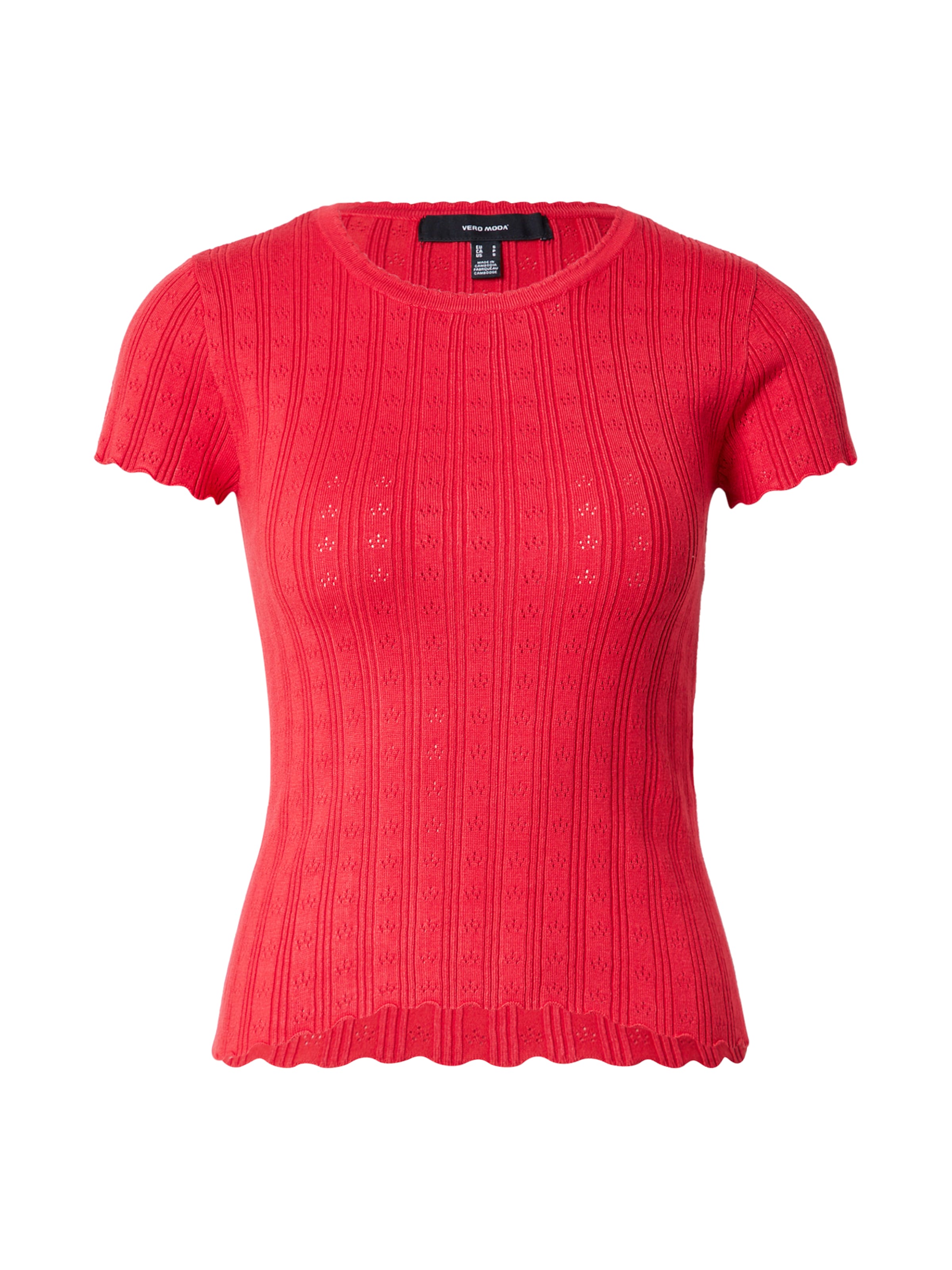 VERO MODA Pulóver 'WILLOW' - piros: elől