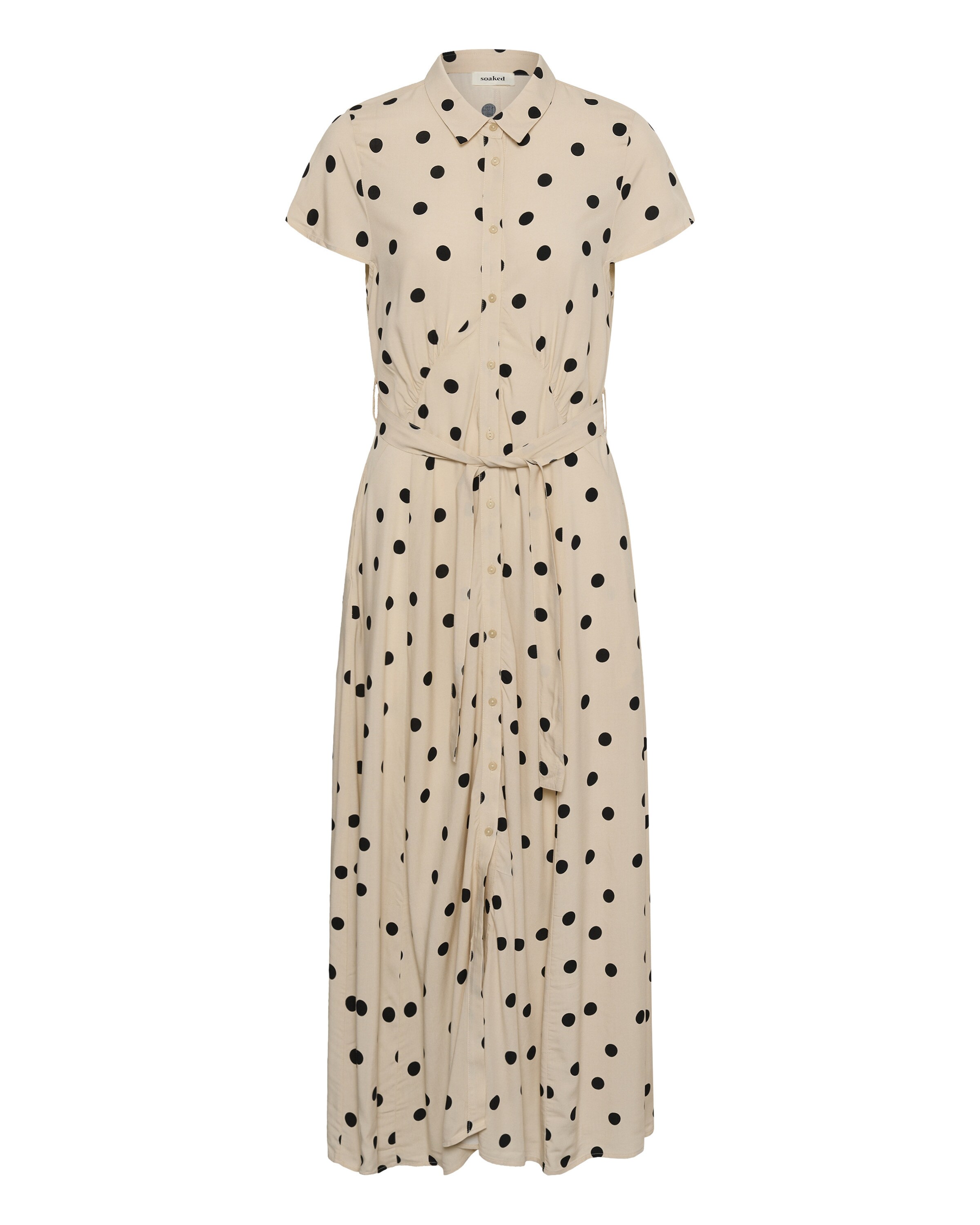 SOAKED IN LUXURY Jurk 'SLArjana' in Beige: voorkant