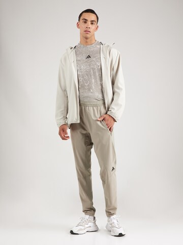 Tapered Pantaloni sport 'D4T' de la ADIDAS PERFORMANCE pe gri