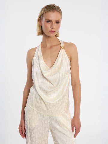 Ana Alcazar Top 'Dreya' in Beige: voorkant