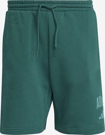 ADIDAS SPORTSWEAR Regular Urheiluhousut 'COLLEGIATE' värissä vihreä: etupuoli