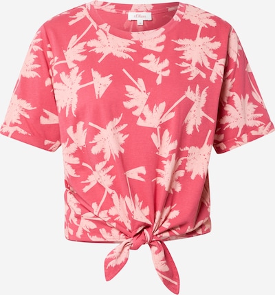 s.Oliver T-shirt en rose clair / rose foncé, Vue avec produit
