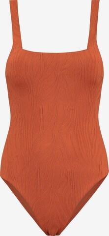 Shiwi Bustier Badedragt 'RENEE' i brun: forside