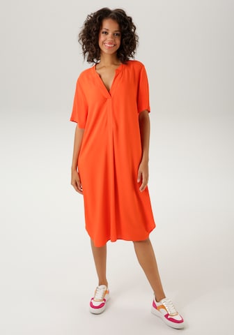 Aniston CASUAL Blusenkleid in Orange