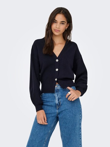 Cardigan 'ONLIBI' ONLY en bleu : devant