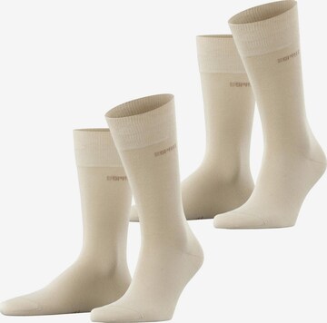 ESPRIT Socken 'Basic Uni 2-Pack' in Beige: Vorderseite