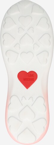 Love Moschino Trampki niskie w kolorze różowy