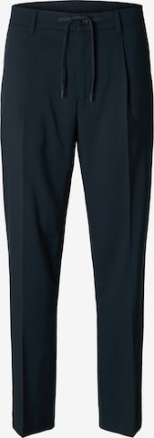 SELECTEDregular Hlače s naborima - plava boja: prednji dio