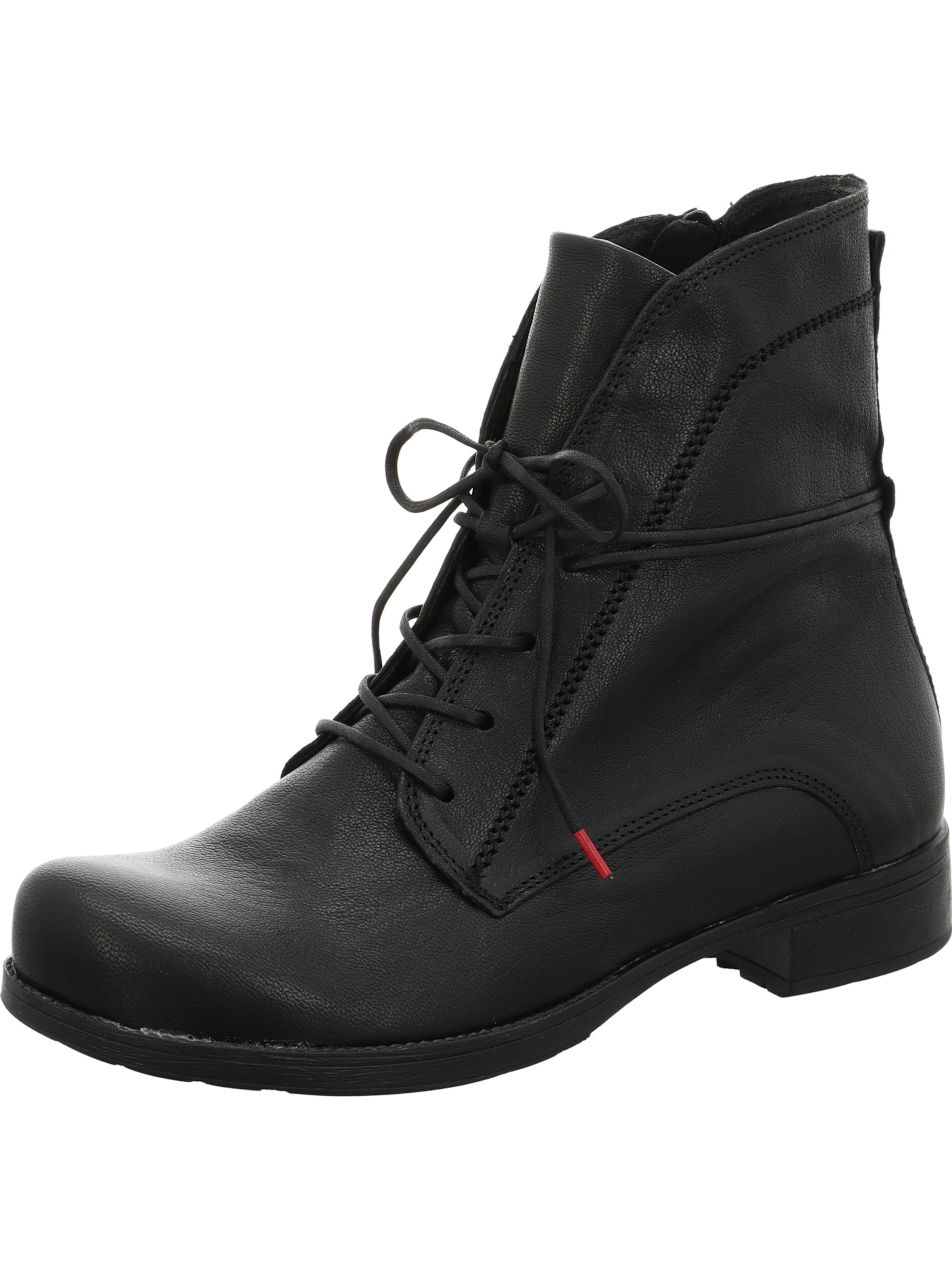 THINK! Schnürstiefelette in Schwarz: Vorderseite