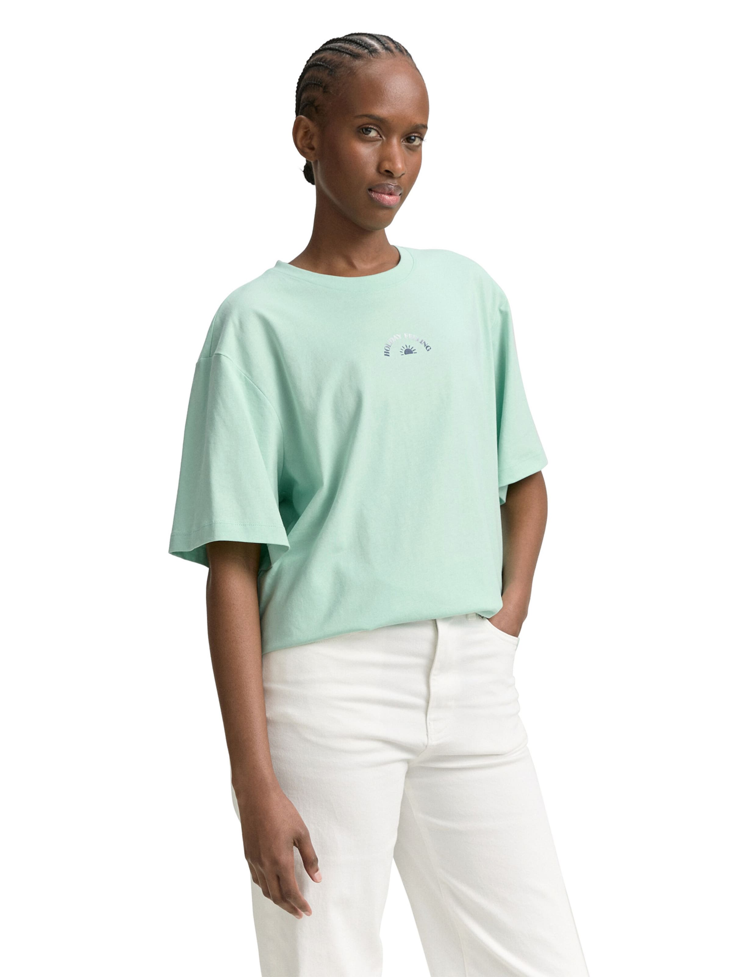 TOM TAILOR DENIM Póló - zöld