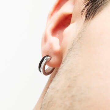 Lotus Earring in Black: front