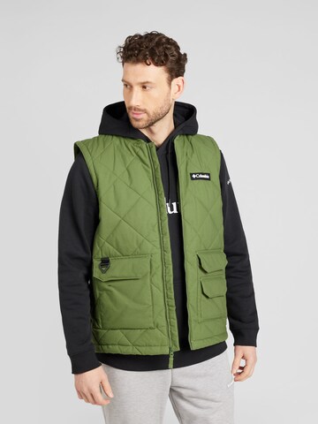 Gilet de sport COLUMBIA en vert : devant