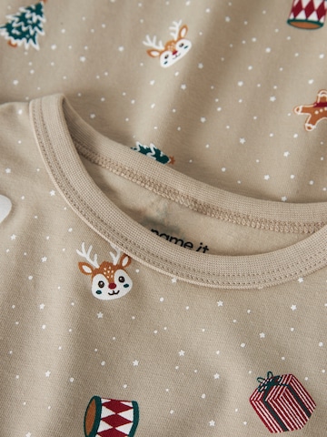 NAME IT - Camiseta de noche 'NMFVismas' en beige